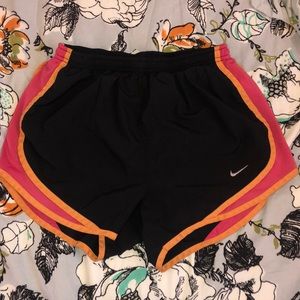 Nike black, pink, orange dry fit shorts size XS